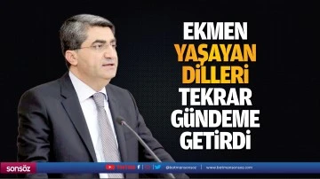 Ekmen, yaşayan dilleri tekrar g&uuml;ndeme getirdi