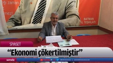&ldquo;Ekonomi &ccedil;&ouml;kertilmiştir&rdquo;