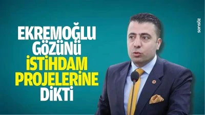Ekremoğlu, g&ouml;z&uuml;n&uuml; istihdam projelerine dikti