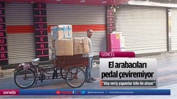 El arabacıları pedal &ccedil;eviremiyor