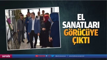 El sanatları g&ouml;r&uuml;c&uuml;ye &ccedil;ıktı