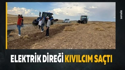 Elektrik direği kıvılcım sa&ccedil;tı