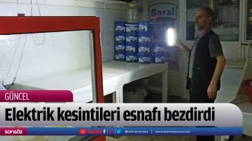 Elektrik kesintileri esnafı bezdirdi