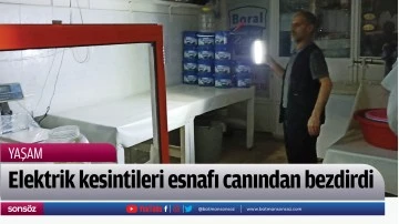Elektrik kesintileri esnafı canından bezdirdi