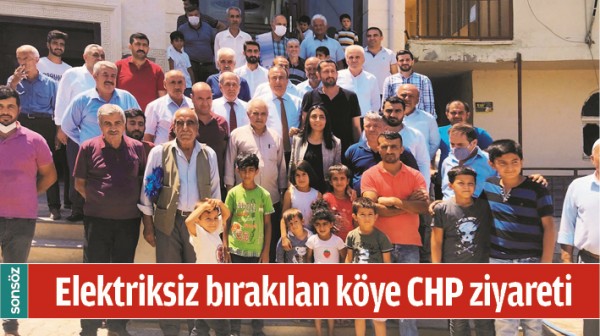 ELEKTRİKSİZ BIRAKILAN K&Ouml;YE CHP ZİYARETİ