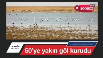 Elliye yakın g&ouml;l kurudu