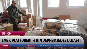 Emek Platformu, 4 bin depremzedeye ulaştı