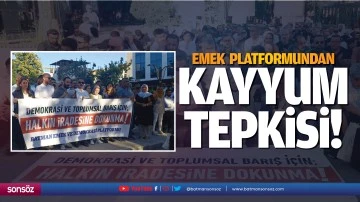 Emek Platformundan kayyum tepkisi!