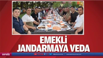 Emekli jandarmaya veda&hellip;