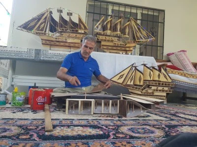 Emekli korucu 30 yıldır ahşap gemi maketi yapıyor