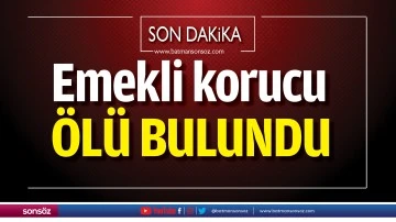 Emekli korucu &ouml;l&uuml; bulundu