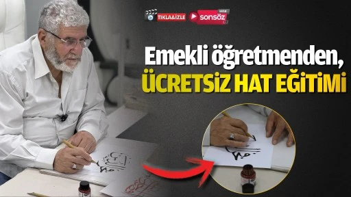 Emekli &ouml;ğretmen, &uuml;cretsiz hat eğitimi veriyor