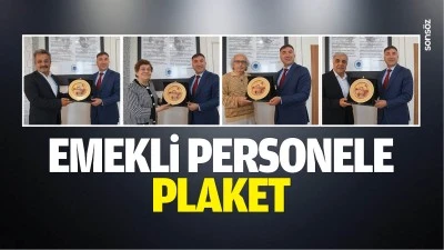 Emekli personele plaket&hellip;