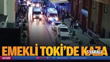 Emekli TOKİ&rsquo;de kaza: 5 yaralı