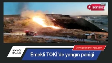 Emekli TOKİ&rsquo;de yangın paniği