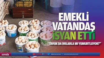 Emekli vatandaş isyan etti; &ldquo;Tavuk da Dolarla mı yumurtluyor?&rdquo;