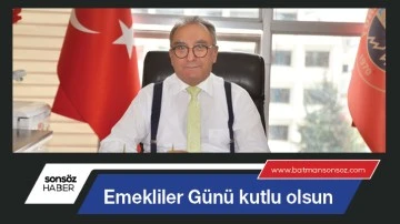 Emekliler G&uuml;n&uuml; kutlu olsun