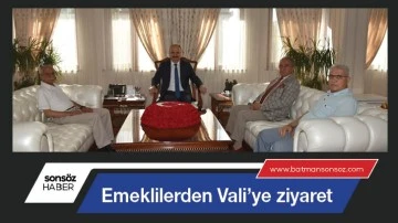 Emeklilerden Vali&rsquo;ye ziyaret