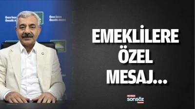 Emeklilere &ouml;zel mesaj&hellip;