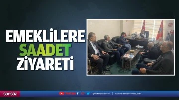 Emeklilere Saadet ziyareti&hellip;