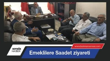 Emeklilere Saadet ziyareti