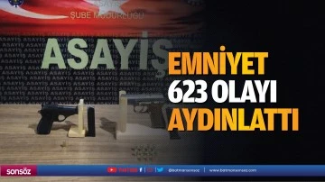 Emniyet, 623 olayı aydınlattı