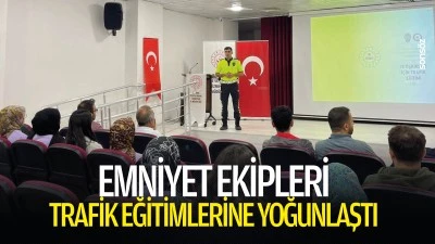 Emniyet Ekipleri trafik eğitimlerine yoğunlaştı
