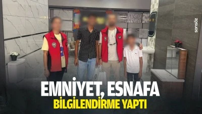 Emniyet, esnafa bilgilendirme yaptı