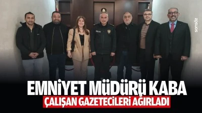 Emniyet M&uuml;d&uuml;r&uuml; Kaba, &Ccedil;alışan Gazetecileri ağırladı