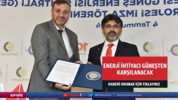 Enerji ihtiyacı g&uuml;neşten karşılanacak