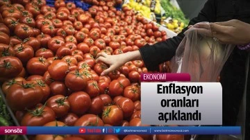 Enflasyon oranları a&ccedil;ıklandı