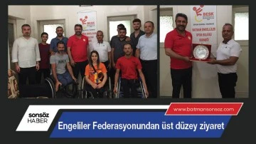 Engeliler Federasyonundan &uuml;st d&uuml;zey ziyaret