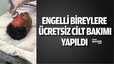 Engelli bireylere &uuml;cretsiz cilt bakımı yapıldı