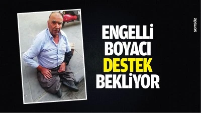 Engelli boyacı, destek bekliyor