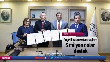 Engelli kalan vatandaşlara 5 milyon dolar destek