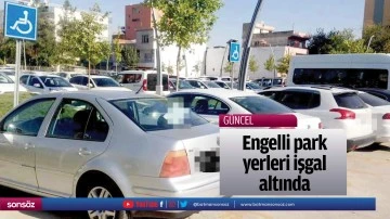 Engelli park yerleri işgal altında