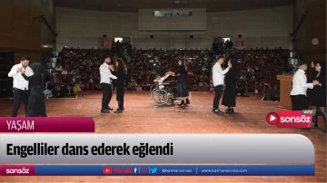 Engelliler dans ederek eğlendi