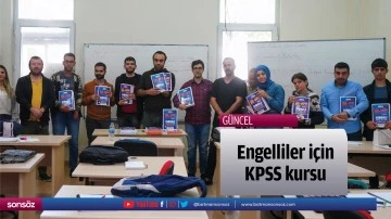 Engelliler i&ccedil;in KPSS kursu