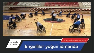 Engelliler yoğun idmanda