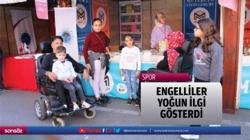 Engelliler yoğun ilgi g&ouml;sterdi