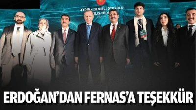 Erdoğan'dan Fernas'a teşekk&uuml;r 