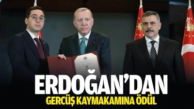 Erdoğan&rsquo;dan Gerc&uuml;ş Kaymakamına &ouml;d&uuml;l
