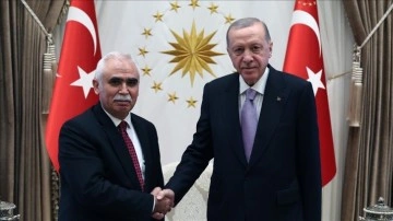 Erdoğan, &Ouml;zkaya'yı Kabul Etti