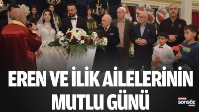 Eren ve İlik ailelerinin mutlu g&uuml;n&uuml;
