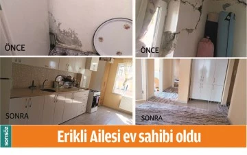 ERİKLİ AİLESİ EV SAHİBİ OLDU