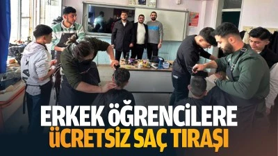 Erkek &ouml;ğrencilere &uuml;cretsiz sa&ccedil; tıraşı&hellip;