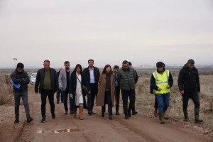 Eş Başkan Bucak, AKOM i&ccedil;in arazide incelemelerde bulundu