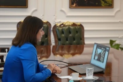 Eş Başkan Bucak CEMR yetkilileriyle g&ouml;r&uuml;şt&uuml;