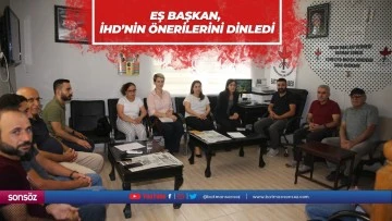 Eş Başkan, İHD&rsquo;nin &ouml;nerilerini dinledi 