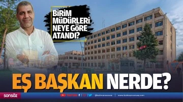 Eş başkan nerde? Birim m&uuml;d&uuml;rleri neye g&ouml;re atandı?